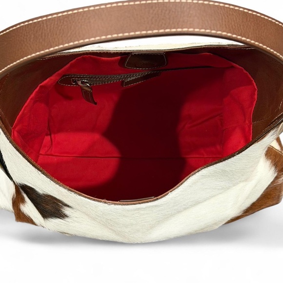 NWT Viral Cavalcanti Cowhide/Calf Hair Leather Hobo Shoulder Bag - Picture 6 of 10